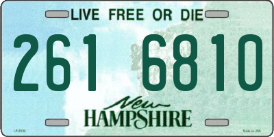 NH license plate 2616810
