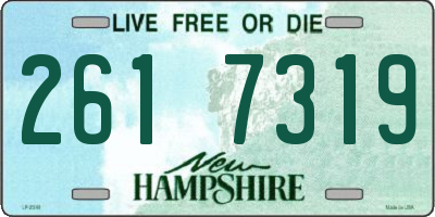 NH license plate 2617319