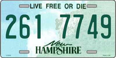 NH license plate 2617749