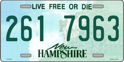 NH license plate 2617963