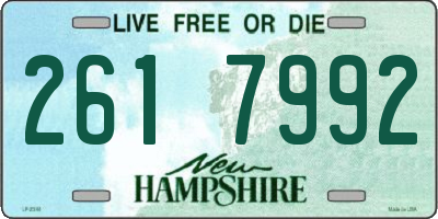 NH license plate 2617992