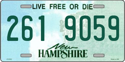 NH license plate 2619059