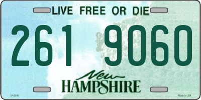 NH license plate 2619060