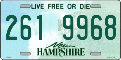 NH license plate 2619968