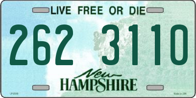 NH license plate 2623110
