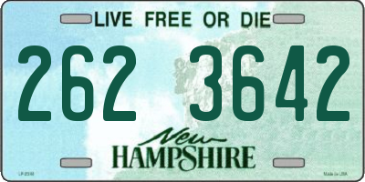 NH license plate 2623642