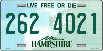 NH license plate 2624021