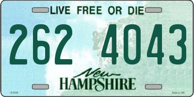 NH license plate 2624043
