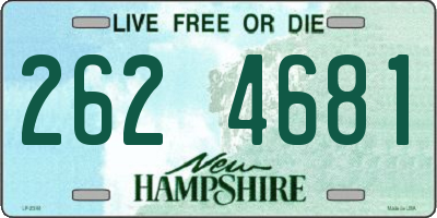 NH license plate 2624681