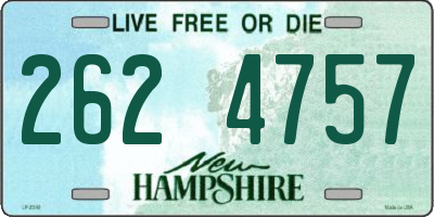 NH license plate 2624757