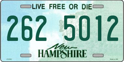 NH license plate 2625012