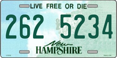 NH license plate 2625234