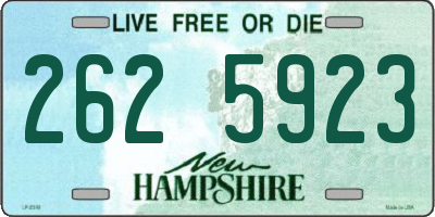 NH license plate 2625923