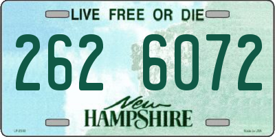 NH license plate 2626072