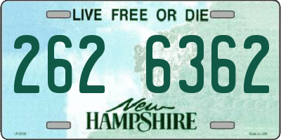 NH license plate 2626362