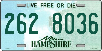 NH license plate 2628036