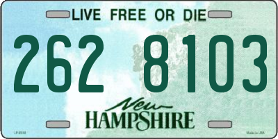 NH license plate 2628103