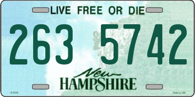 NH license plate 2635742
