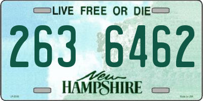 NH license plate 2636462