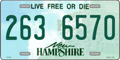 NH license plate 2636570