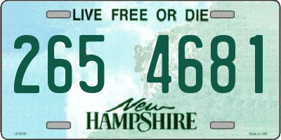 NH license plate 2654681