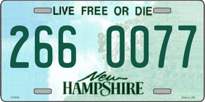 NH license plate 2660077