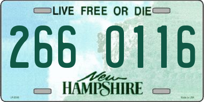 NH license plate 2660116