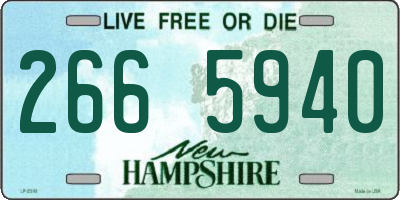 NH license plate 2665940