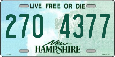 NH license plate 2704377
