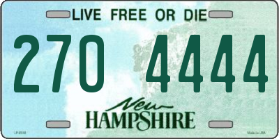 NH license plate 2704444