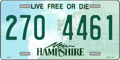 NH license plate 2704461