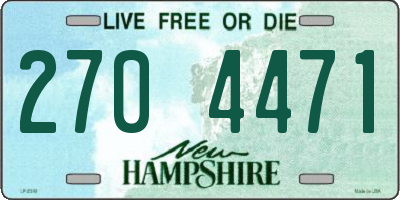NH license plate 2704471