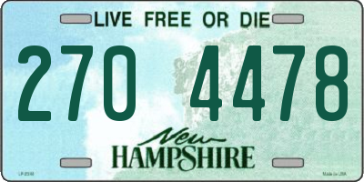 NH license plate 2704478