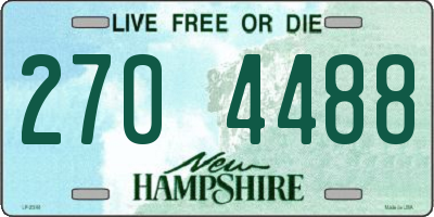 NH license plate 2704488