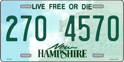 NH license plate 2704570
