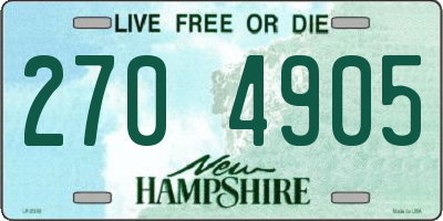 NH license plate 2704905