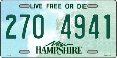NH license plate 2704941