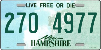 NH license plate 2704977
