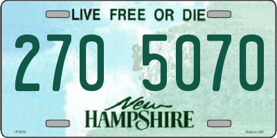NH license plate 2705070