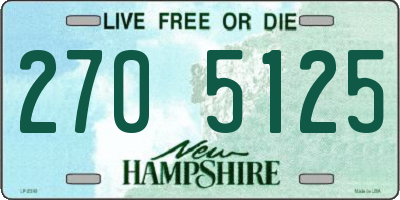 NH license plate 2705125