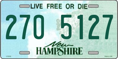 NH license plate 2705127