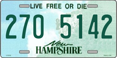 NH license plate 2705142