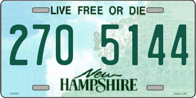 NH license plate 2705144