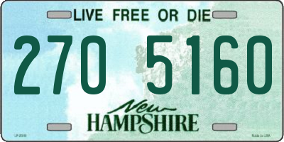 NH license plate 2705160