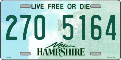 NH license plate 2705164