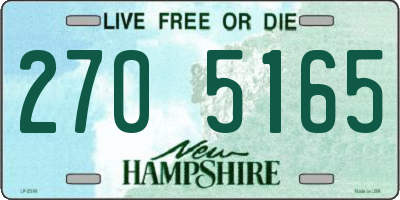 NH license plate 2705165