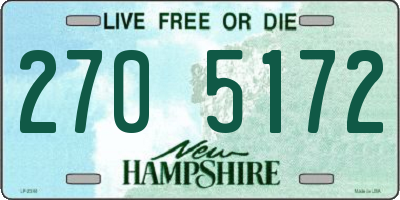 NH license plate 2705172