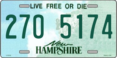 NH license plate 2705174
