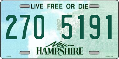 NH license plate 2705191