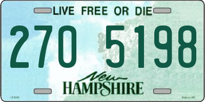 NH license plate 2705198